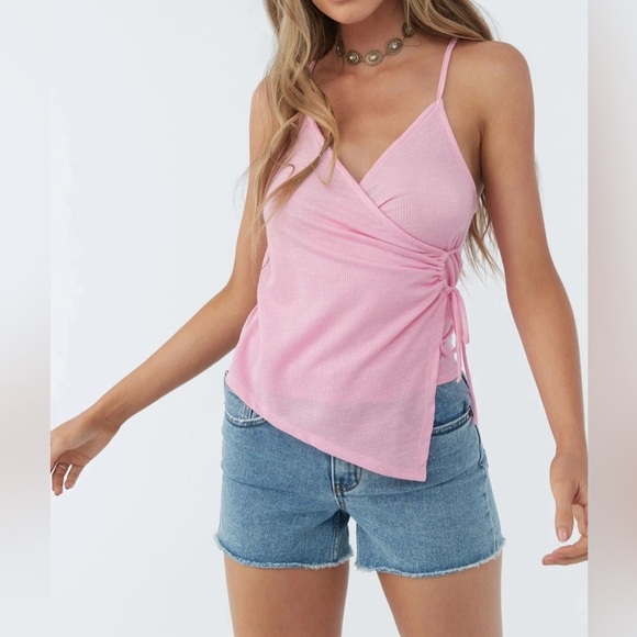 NEW Size S O'Neill Women's Knit Tank NILI TANK Skimmer Length Fit Pink $39.50 - Picture 1 of 9